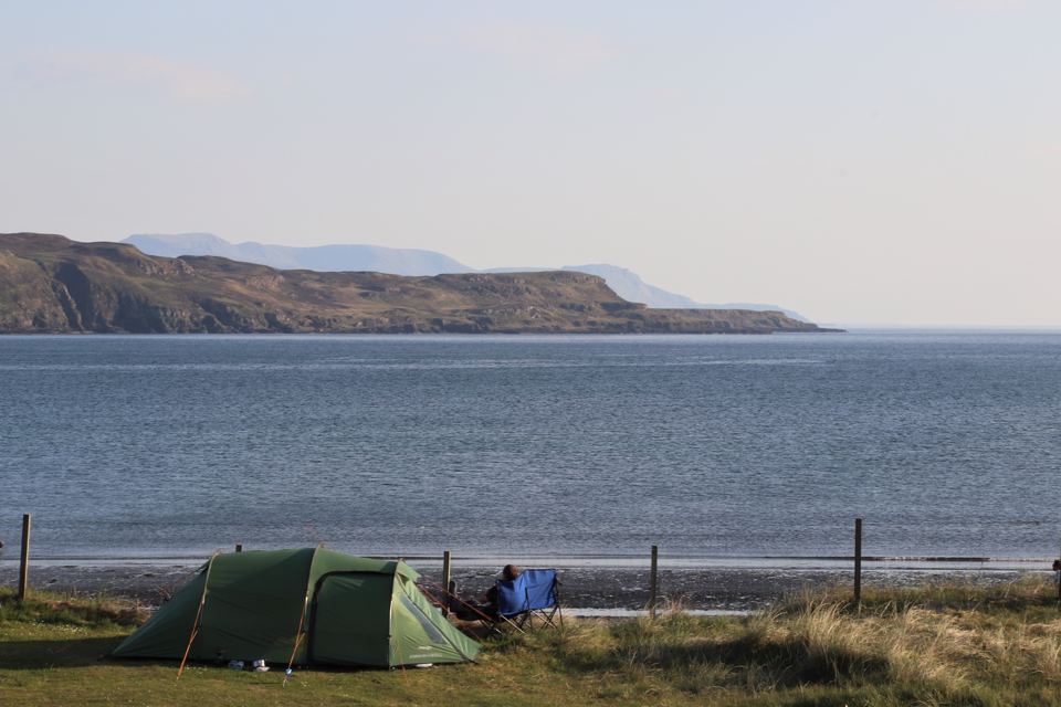 Tent on the shore