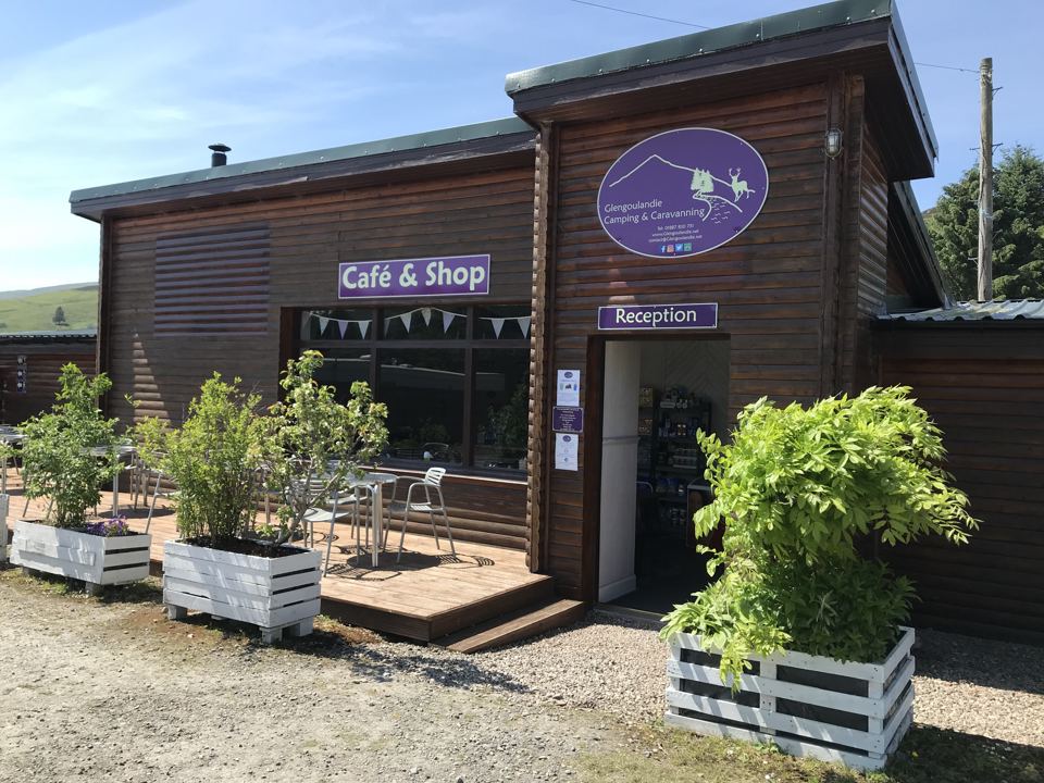 Cafe and reception entrance