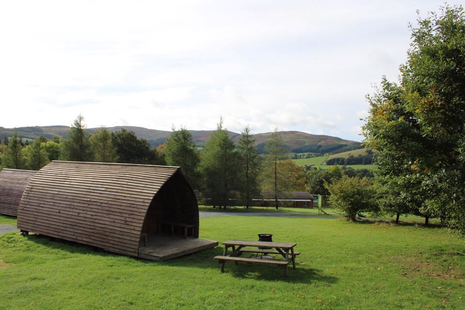 Pod with picnic bench