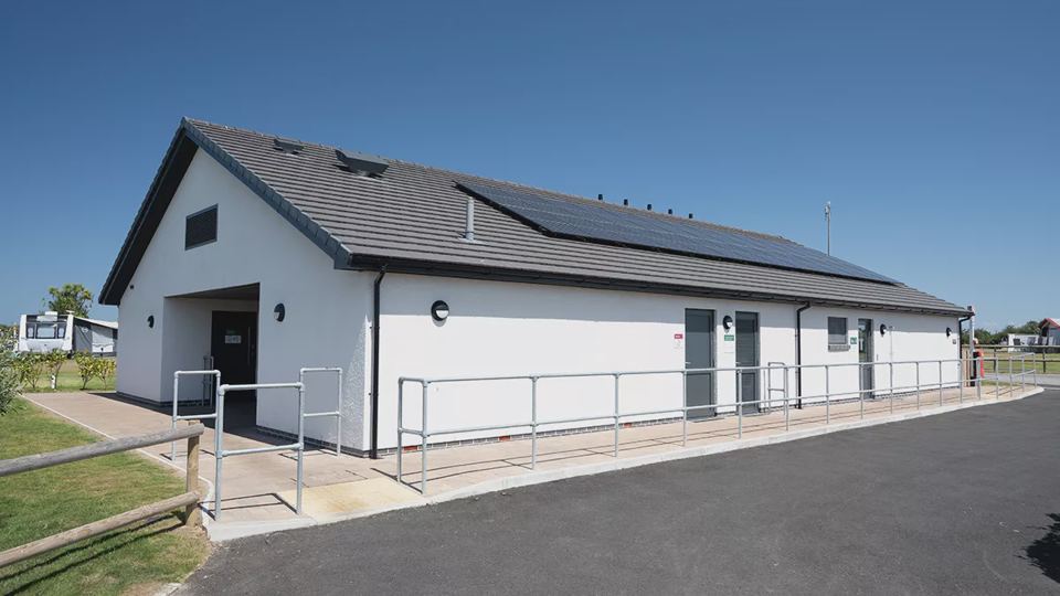 Accessible toilet block exterior