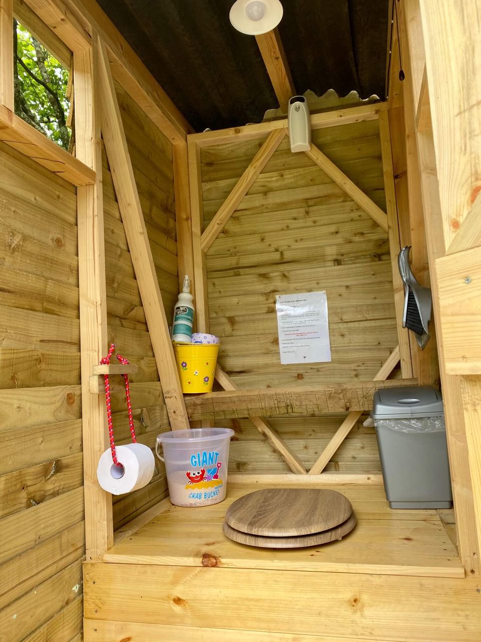 Compost loo inside