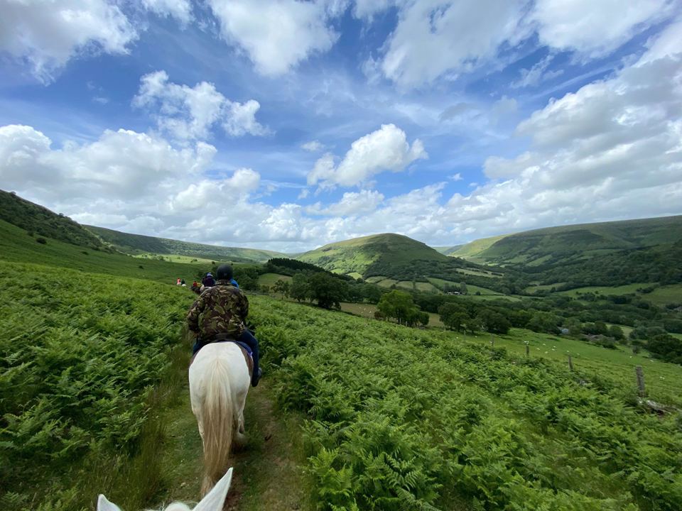 Riding down the valley