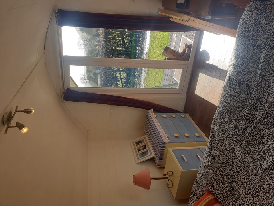 Glamping unit bedroom