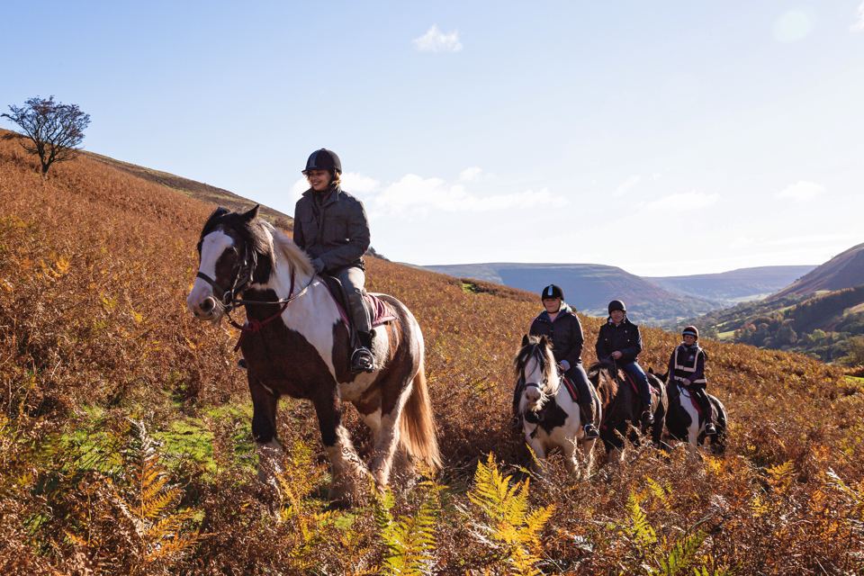 Riders on the hillside