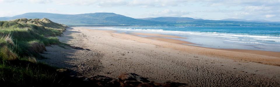 Embo Beach and the hills