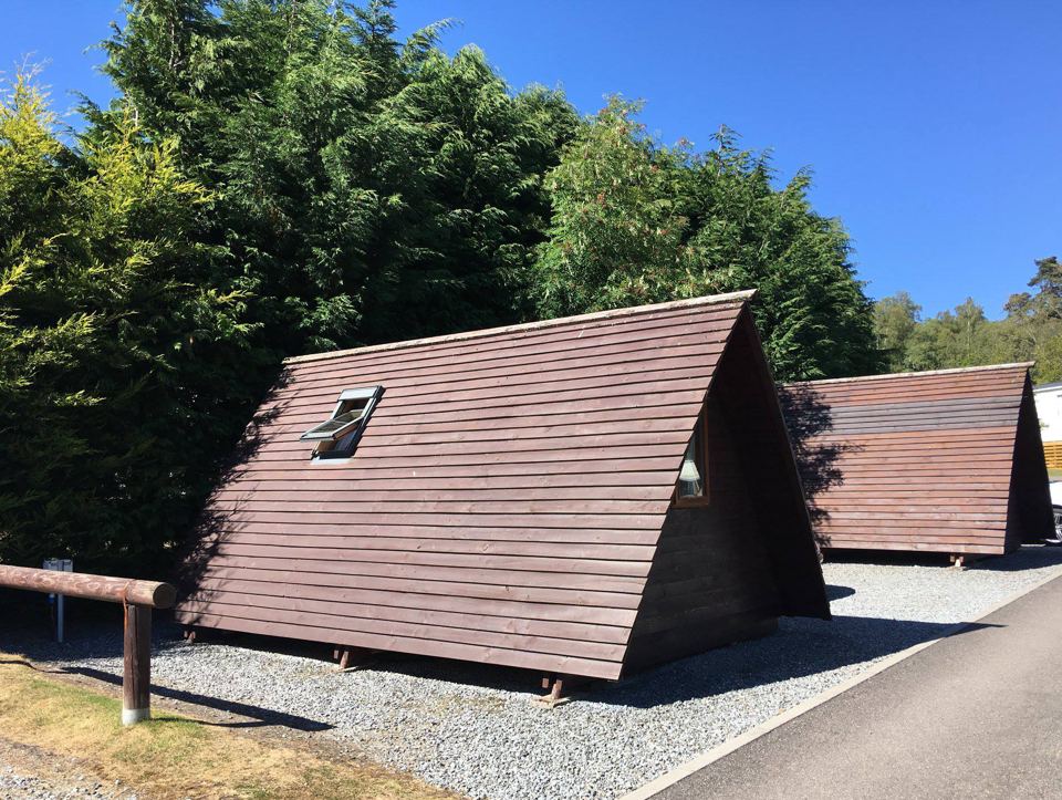 Wigwams on gravel