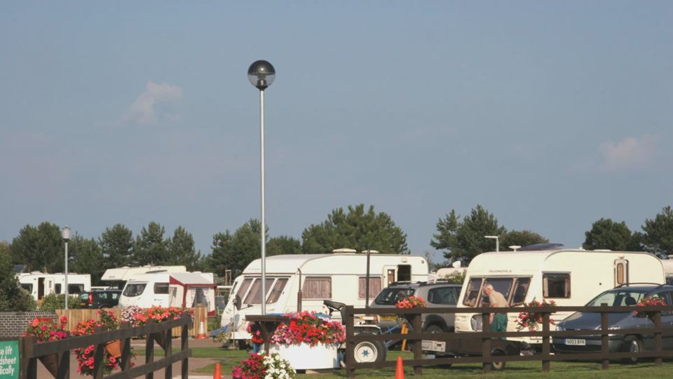 Caravans on the pitches