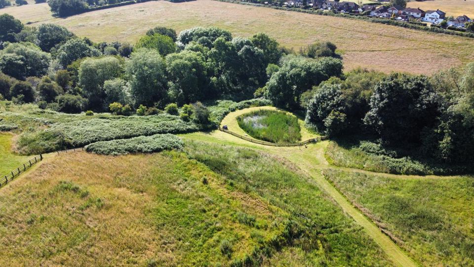 Site and fields from above