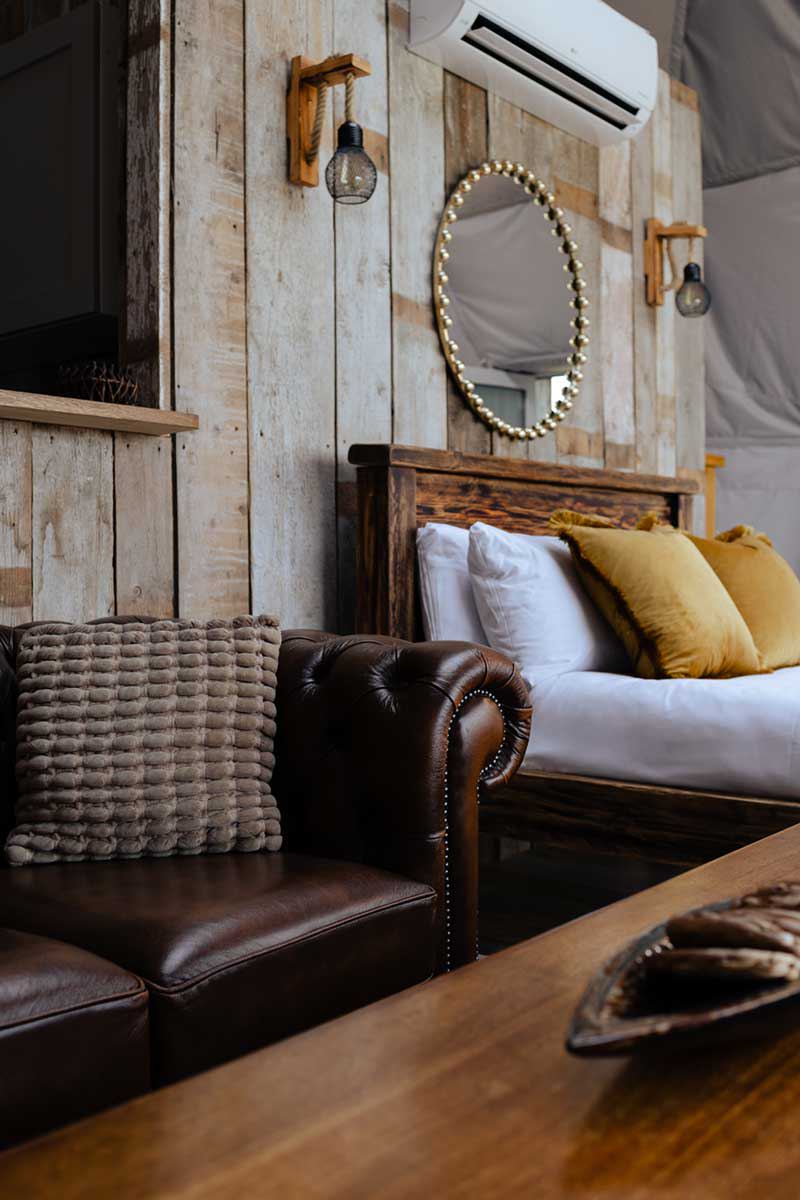 Dome bedroom and sofa