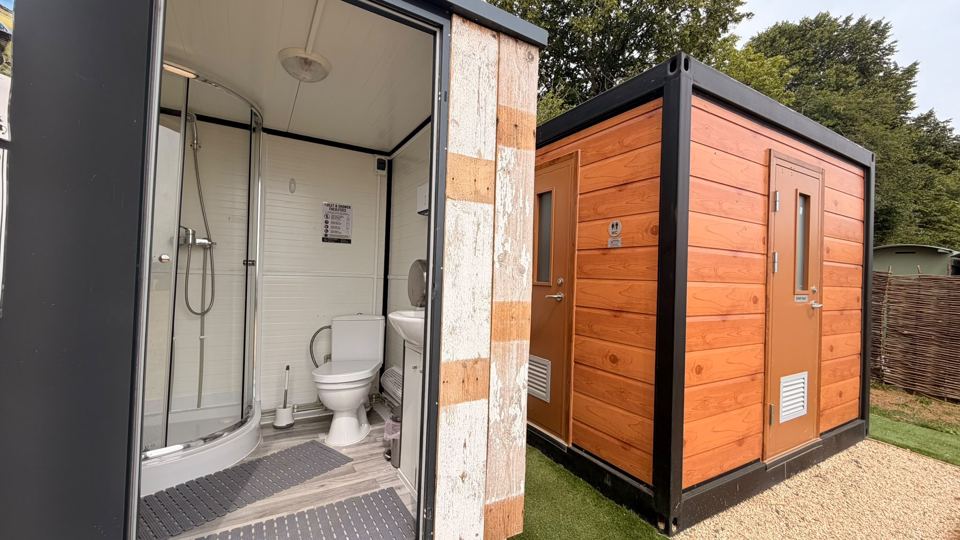 Shower cabin and door