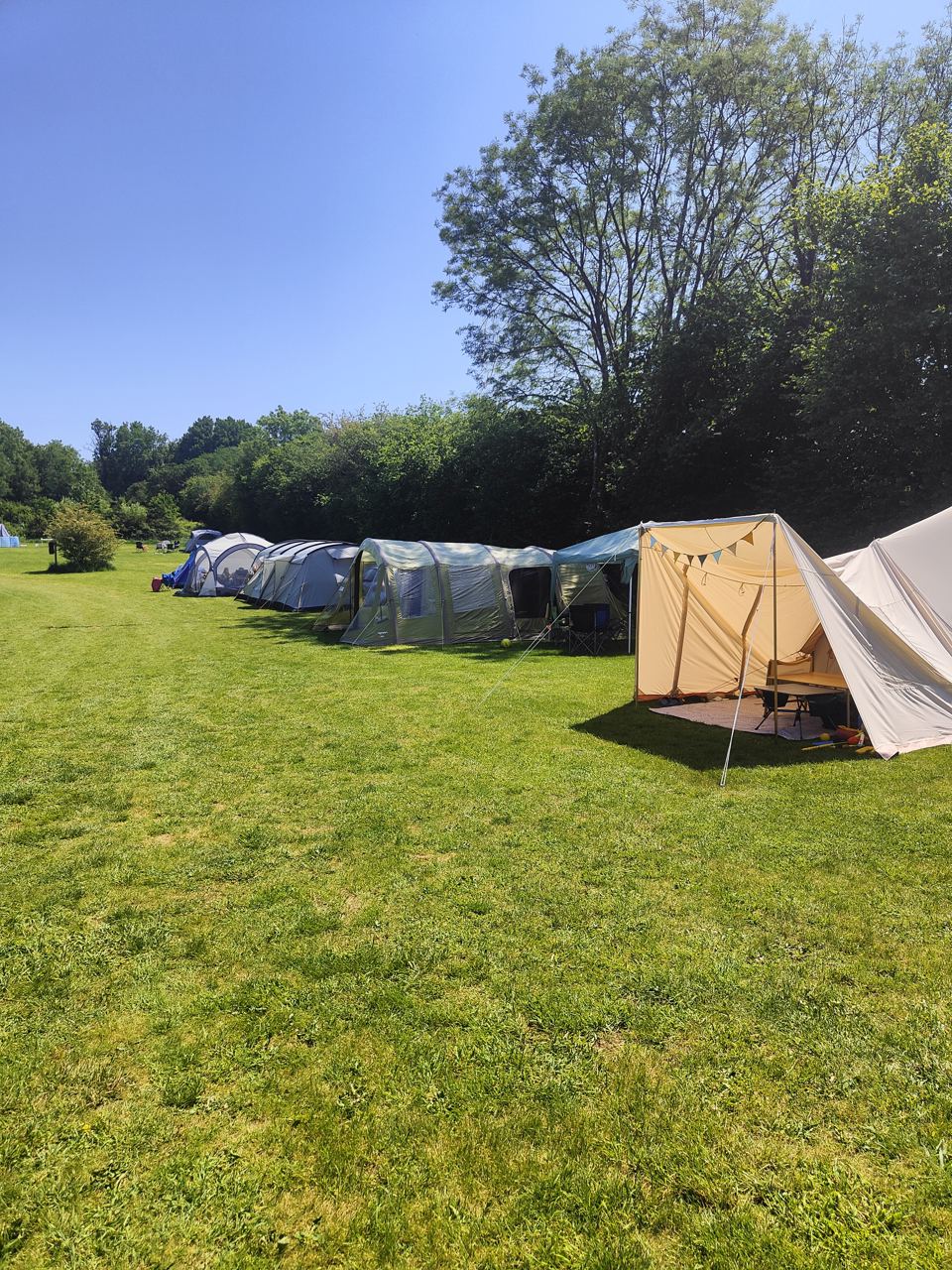 Tents on the grass
