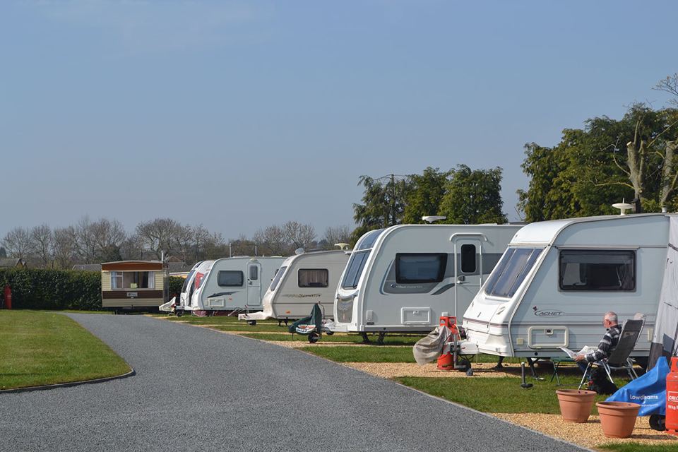 Tourers on the gravel row