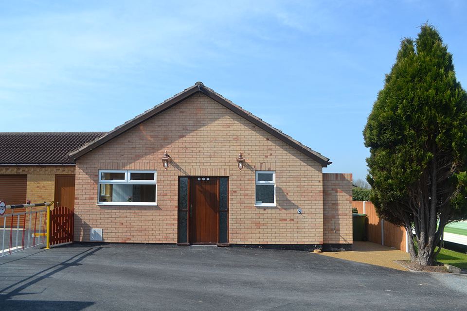 Toilet and shower block