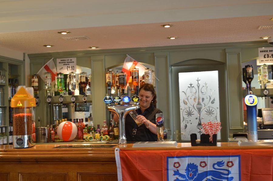 Behind the bar