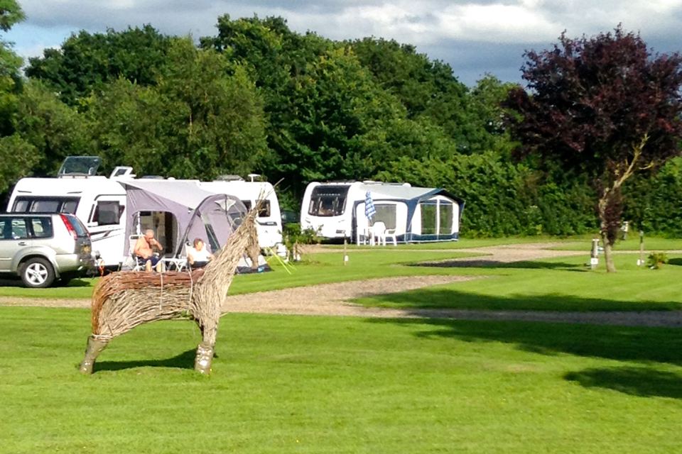 Touring pitches on the lawns