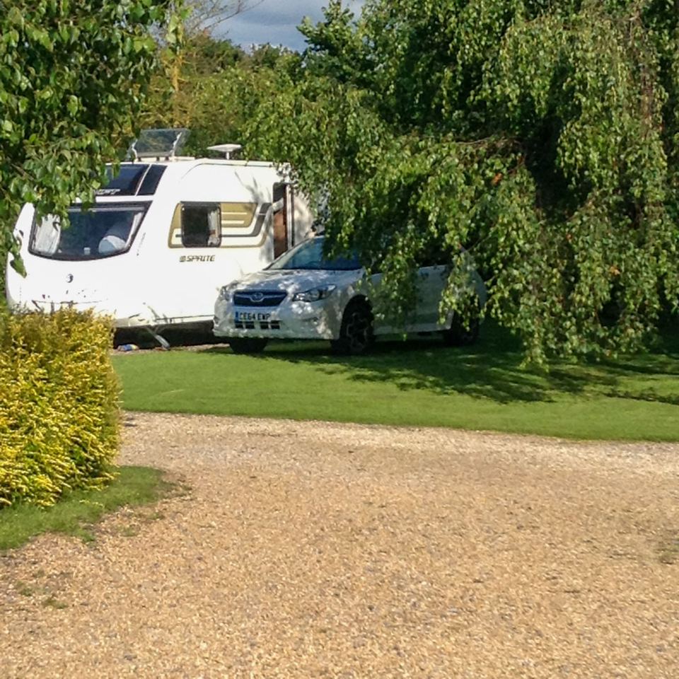 Caravan on a hard-standing pitch