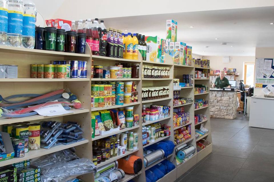Shop shelves