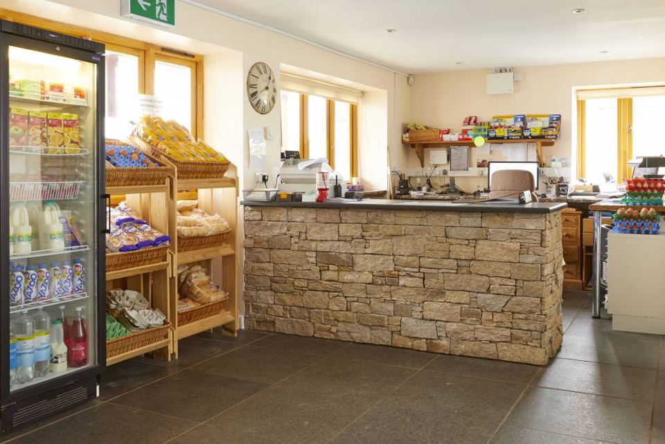 Shop and reception counter