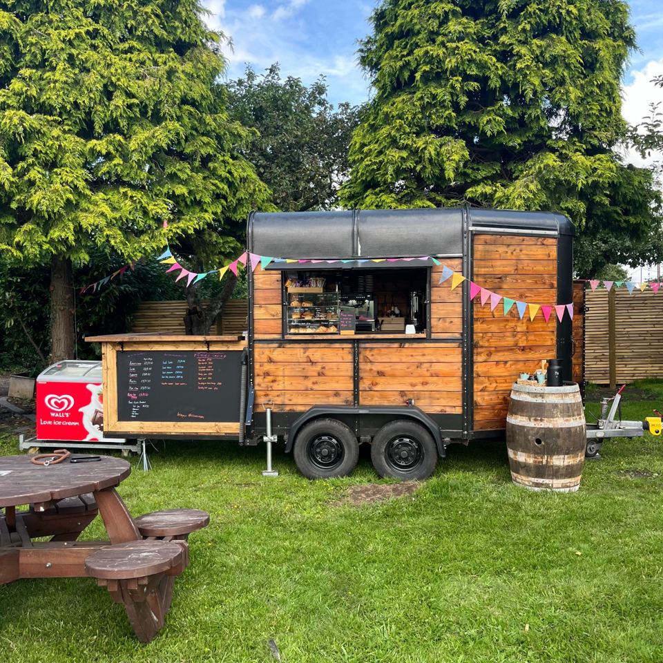 Food trailer on the grass