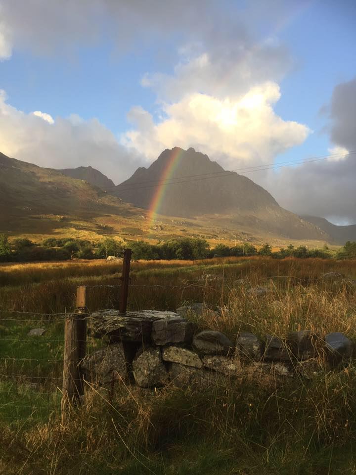 Rainbow over the mountains