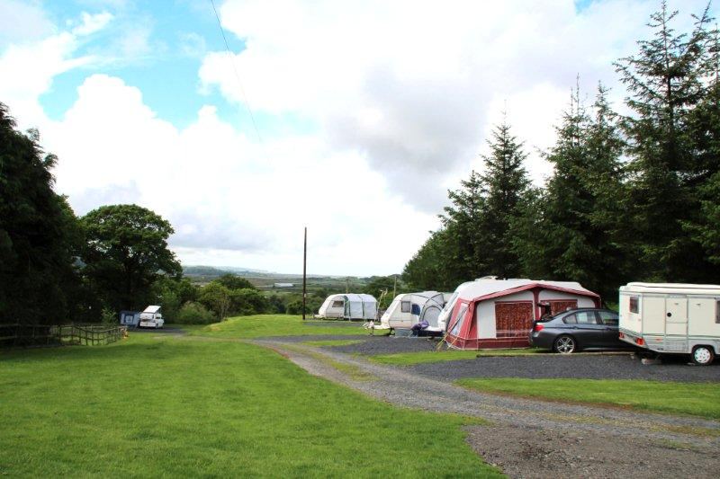 Touring caravans on gravel pitches