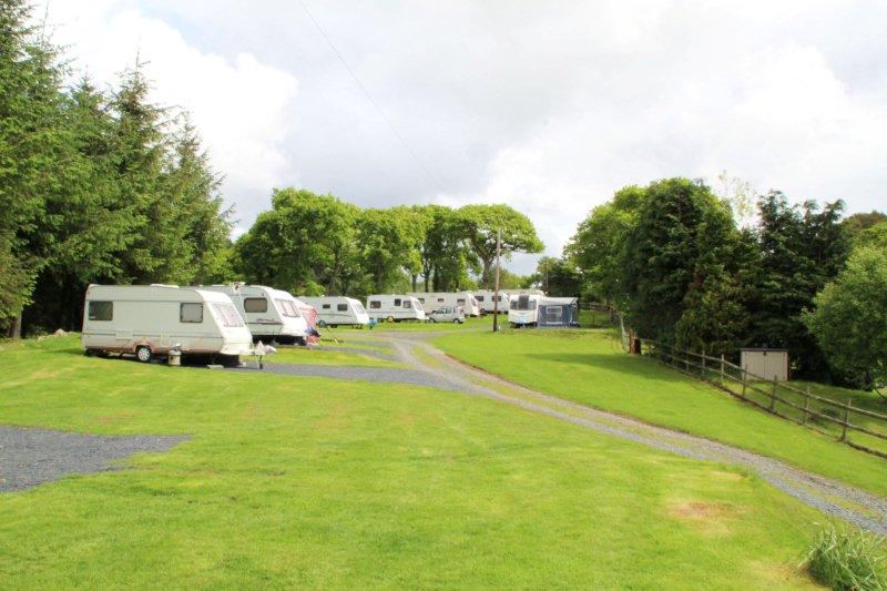 Row of touring pitches