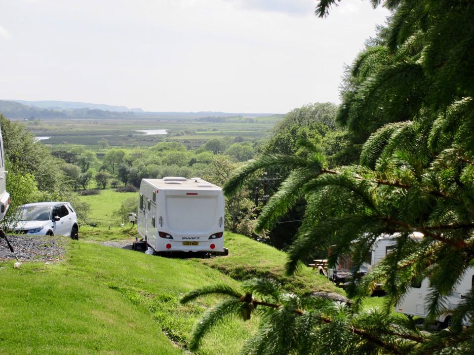 Tourer pitch with valley view