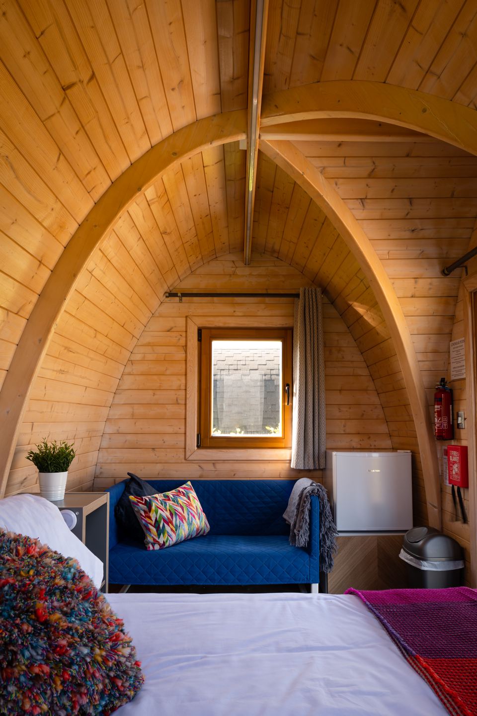 Inside the larger Crantock pod