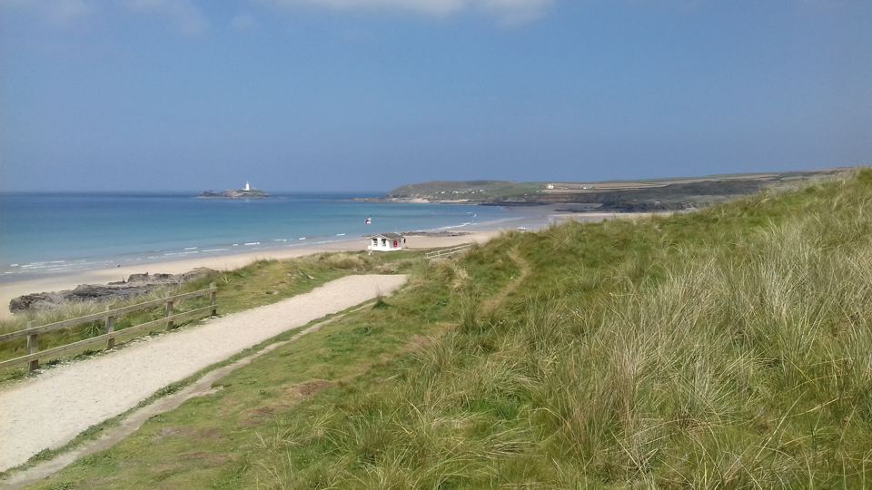 Sand dune path to the beach