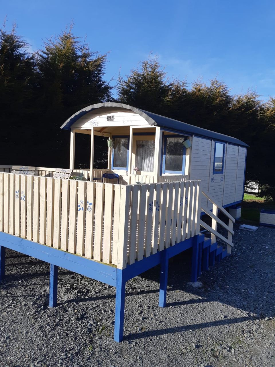 Shepherd's hut on stilts