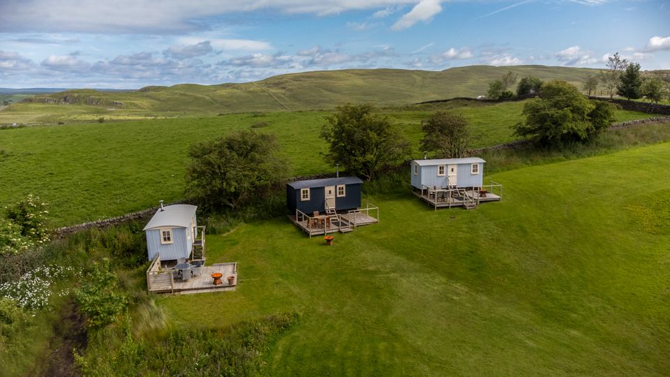 Shepherd's huts on the hillside