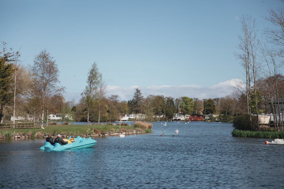 Pedalo on the lake