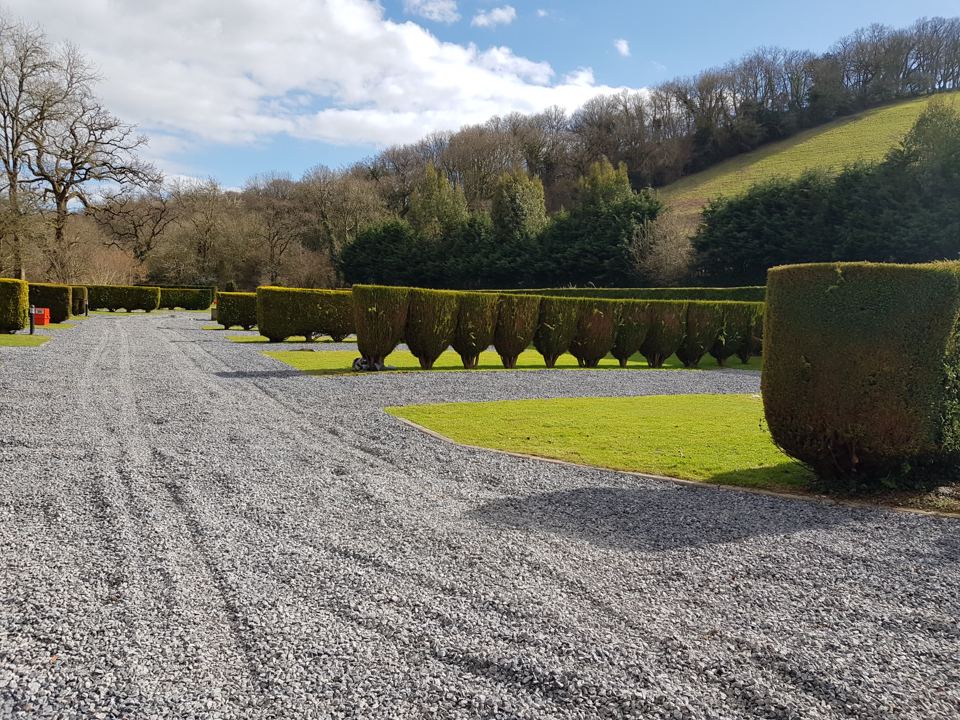 Gravel track to the campsite