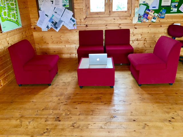 Seating area in reception