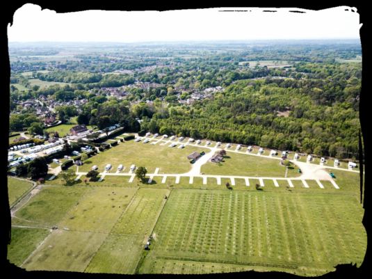 Aerial view of the park