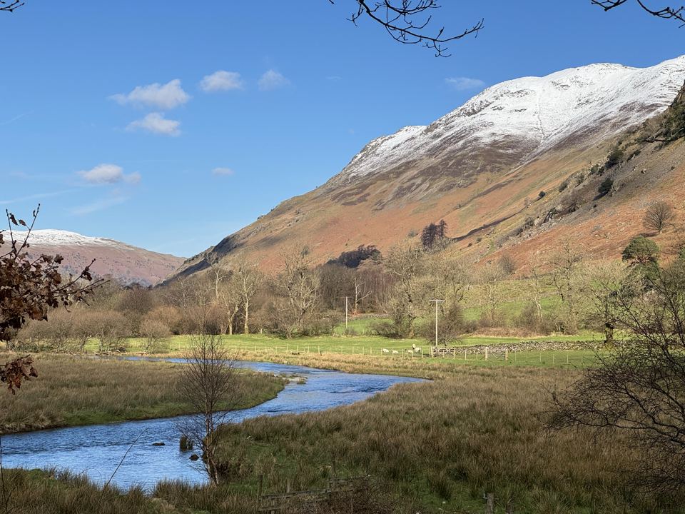 Snowy fell above the valley