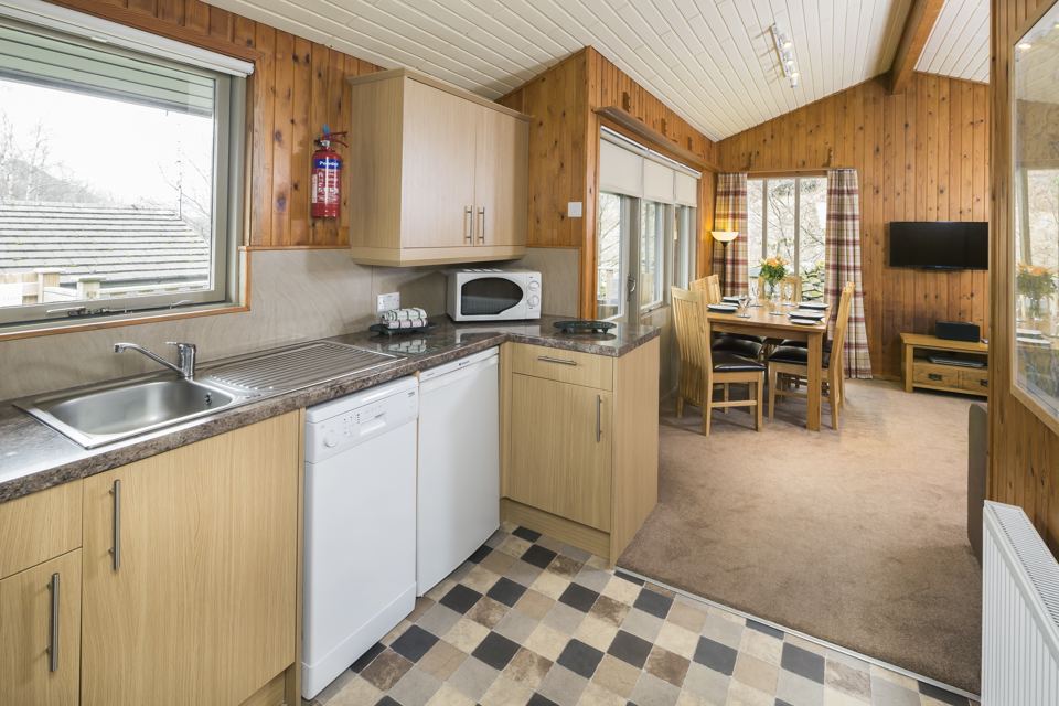 Fitted lodge kitchen