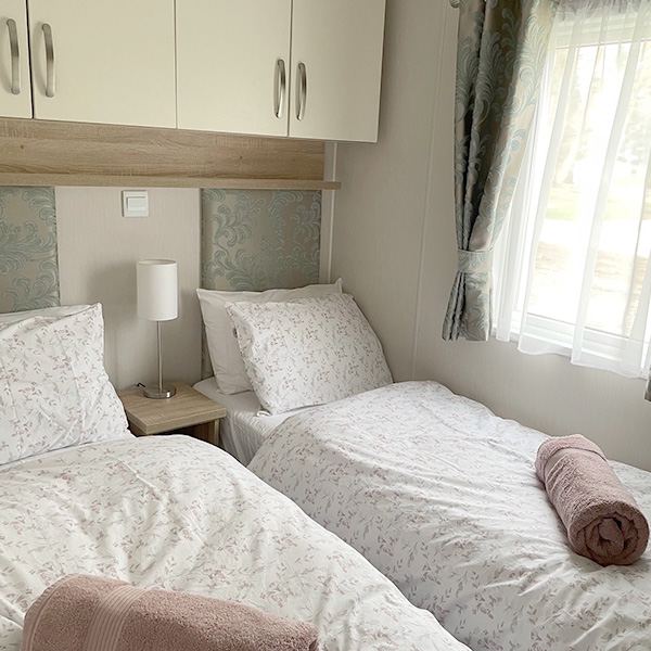 Twin bedroom in a holiday home