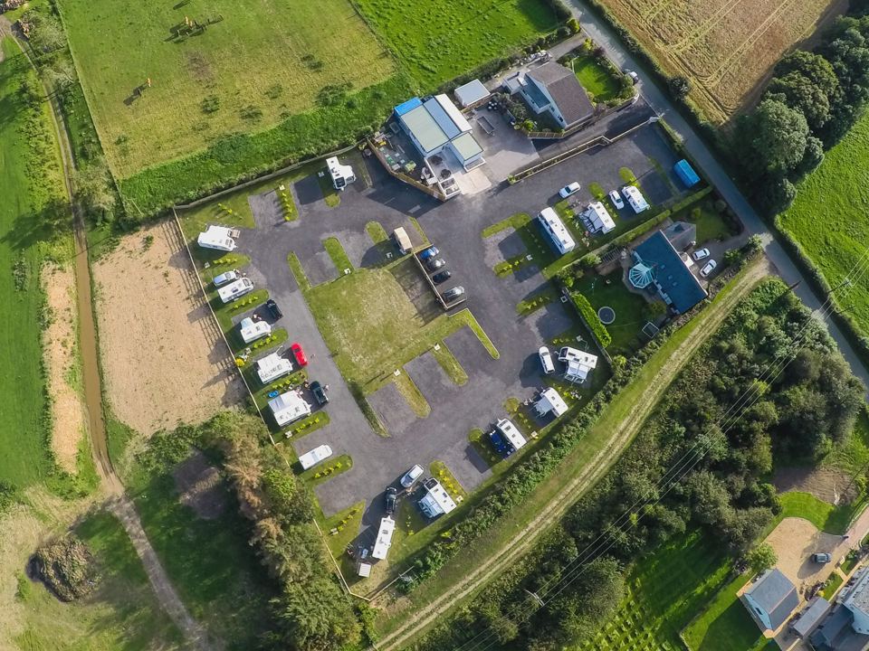 Aerial view of the pitches