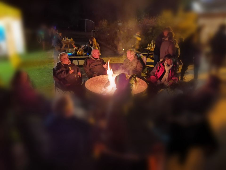 Fire pit evening