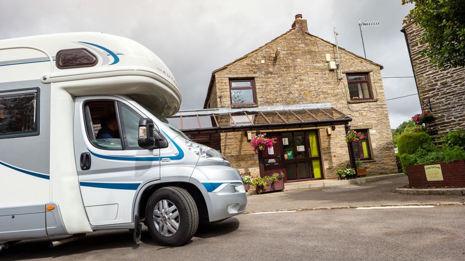 Motorhome outside reception