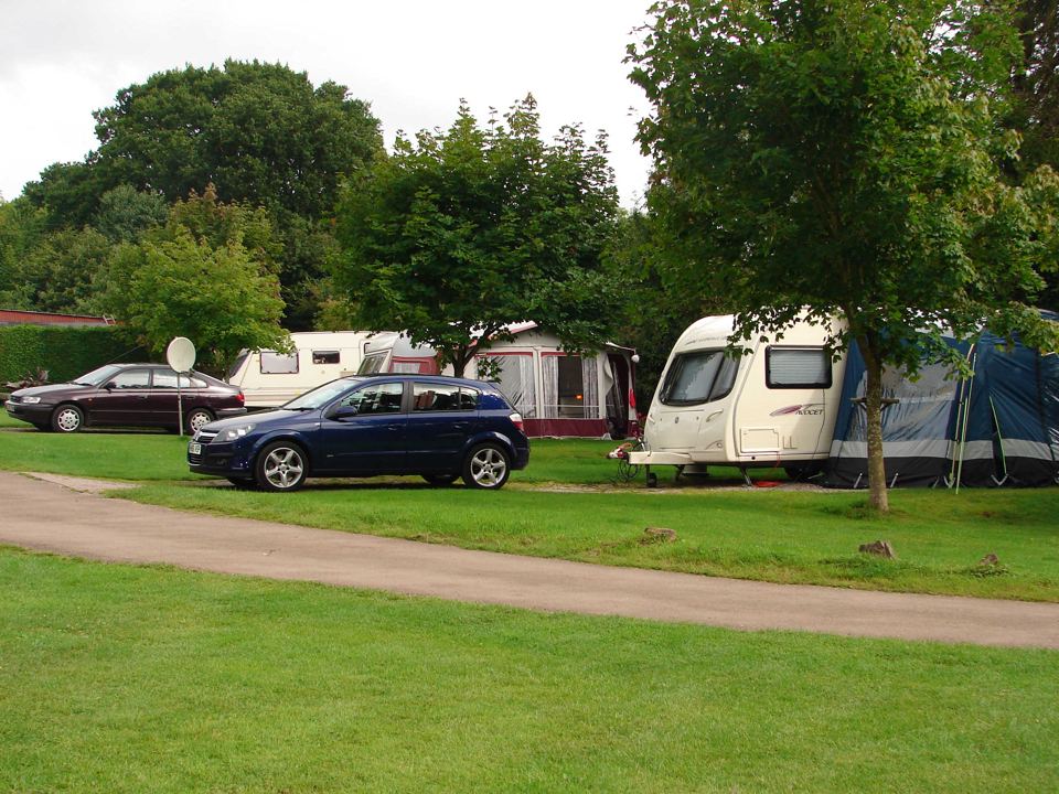 Caravans on the upper level