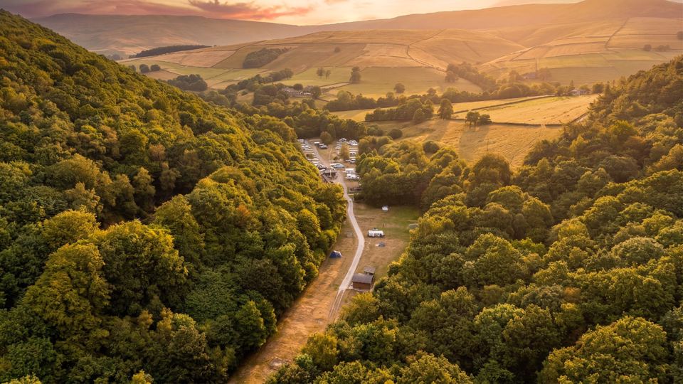 Site in the wooded valley