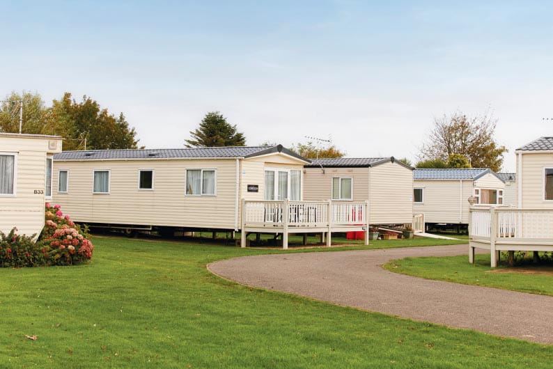 Caravans on the lawns