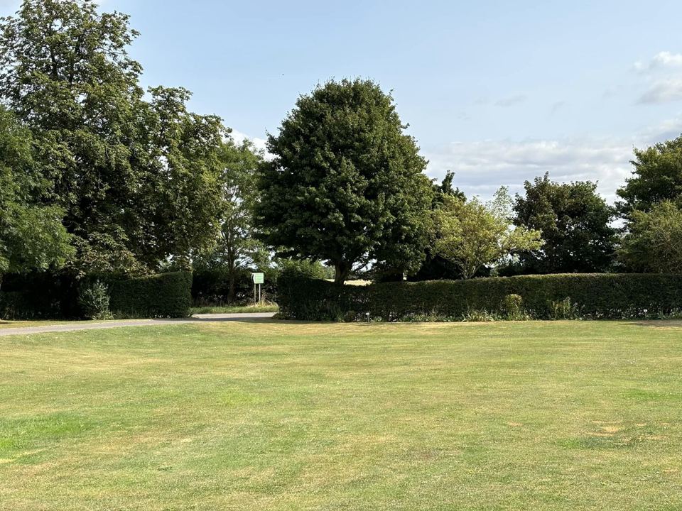 Open grass pitch area
