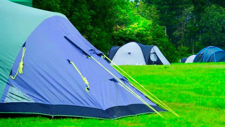 Tent on the grass