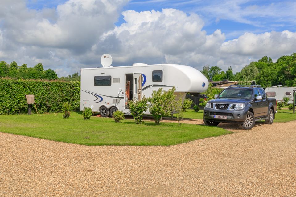 Hardstanding pitch for a motorhome