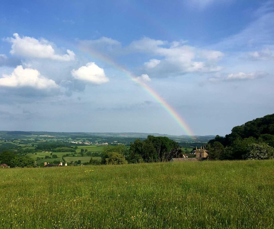 Rainbow over the valley