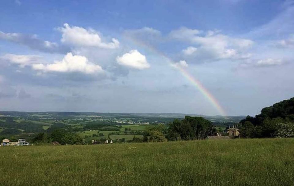 Valley view from the field