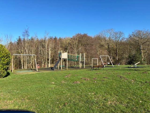 Children's play area by the trees